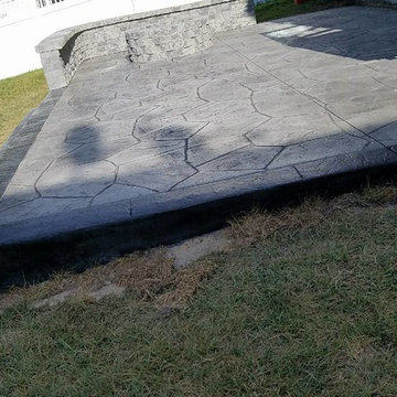 M-Stamped Concrete Patio & Stairs