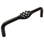 Cosmas - Cosmas 9992-128 Birdcage Cabinet Pull, Flat Black - Manufacturer: Cosmas