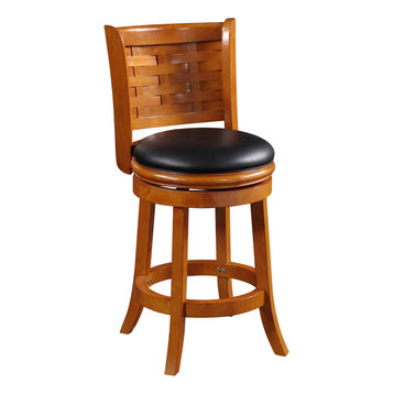 Sumatra Swivel Counter Stool, Brushed Oak