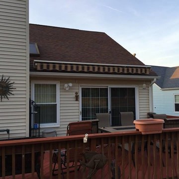 Manually Operated Roof Mounted Retractable Awning in Brick NJ by Shade One Awnin