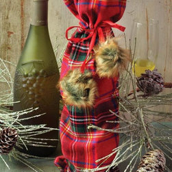 Tartan Wine Bag - Holiday Decorations