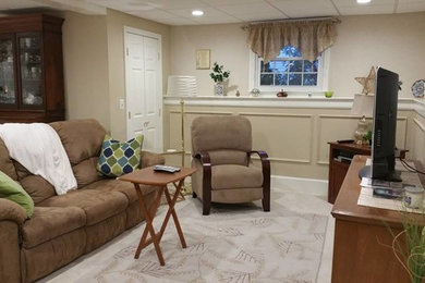 Elegant basement photo in Boston