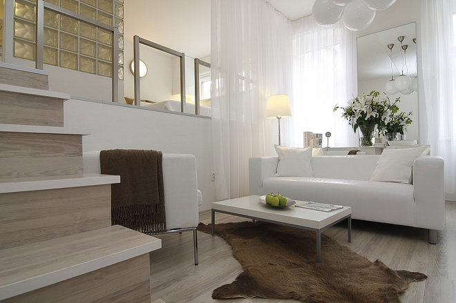 Contemporary Living Room by ZL Design