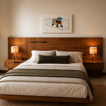 Gio Ponti Inspired Headboard | Commissioned