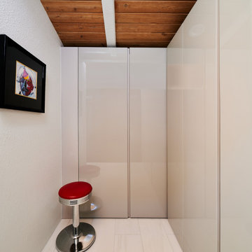 White Acrylic glossy closet doors