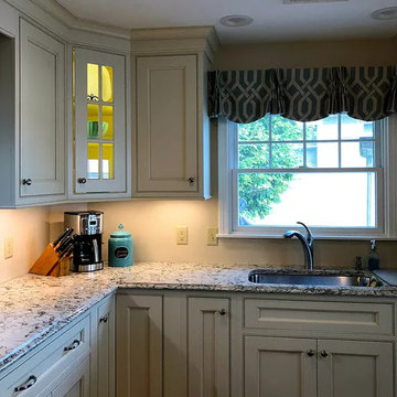 Country Style Kitchen- Teal Island