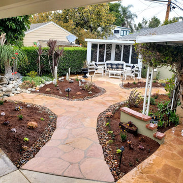 Succulent Garden with Flagstone Paths