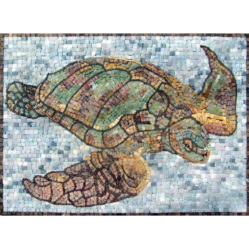 Sea Turtle Mosaic, 65" X 46"