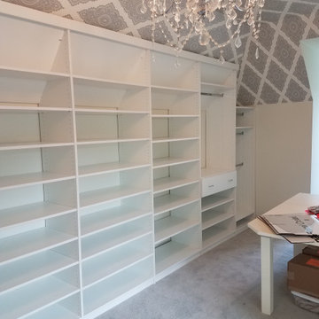 White Custom Shelving Lined Wall for Storage Room - Waldorf, MD