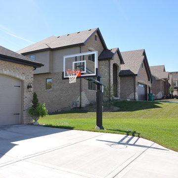 Peter W's Pro Dunk Gold Basketball System on a 30x30 in Lisle, IL
