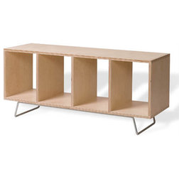 Contemporary Accent And Storage Benches Minimalist Bench Box / Storage Unit on Legs