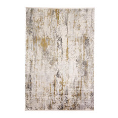 Feizy 3887FIVY Cadiz Machine Made Ivory / Gray Area Rug - 2'-2" X 3'-2"