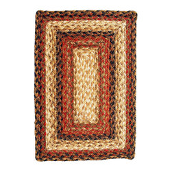 Russet Jute Braided Rectangular Placemat - Placemats