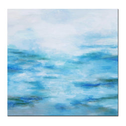 Blue Abstract Ocean Painting - Artwork