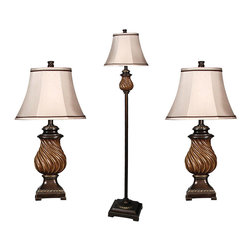 Toffee Wood Bronze 3 Lamp Multi-Pack - Products