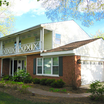 DURING PHOTO #3 - Mount Prospect Remodel, on Full Exterior of Colonial Style Hou