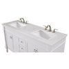 60" Single Bathroom Vanity Set, Antique White