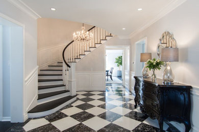 Inspiration for a huge timeless entryway remodel in Los Angeles