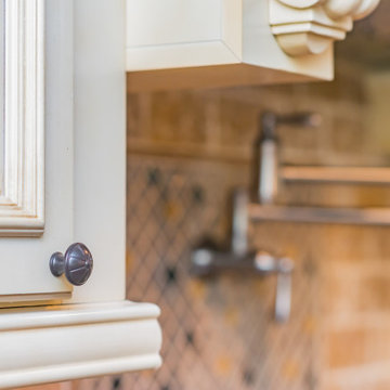 White Cream Elegant Kitchen Cabinets