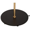 Retro Adjustable Brass Floor Lamp, Matte Black