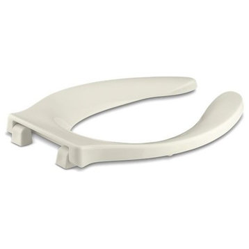 Kohler Stronghold Elongated Toilet Seat With Integrated Handle, Biscuit