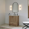 The Cloverdale Bathroom Vanity, Oak, 30", Single Sink, Freestanding