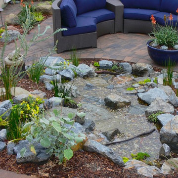 Pondless Waterfall Patio