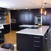 Contemporary kitchen before and after - Boulder, CO