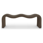 Meridian Furniture - Willow Upholstered Bench, Brown, Corduroy - Your artsy side comes to life when you add this Willow brown corduroy bench to your living room, entryway, or bedroom. This versatile yet elegant and modern bench is perfect for many different spaces in your home. Covered from top to bottom in buttery soft brown corduroy, it offers a unique texture and refined look in a material that requires minimal maintenance. A metal inner frame ensures structural support, providing lasting use and enjoyment in any room.