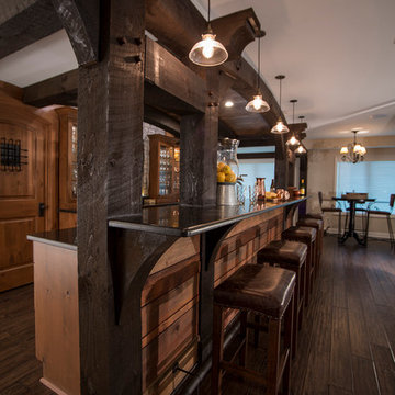 Timber Frame Bar & Finished Basement