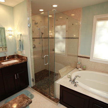 Contemporary Bathroom Remodel in Westmont, IL
