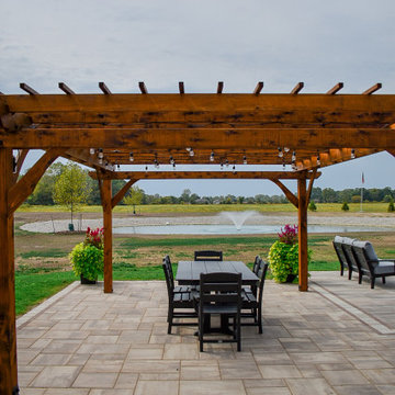 Backyard Paver Oasis + Firepit