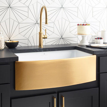 Rendezvous Kitchen Sink, 24k Matte Gold