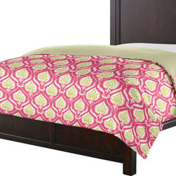 Custom Pink and Green Twin Duvet Cover - Duvet Covers And Duvet Sets