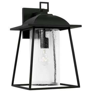 Capital Lighting 943613 Durham 16" Tall Outdoor Wall Sconce - Black