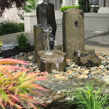 After Landscape Renovation: Front Bubbler