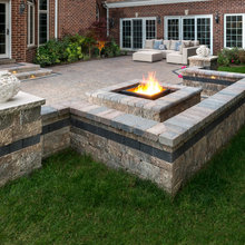 Outdoor Living Complete With Unilock Artline Patio And Lineo Wall