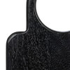 Modern Wood Cutting or Charcuterie Board with Handle, Black