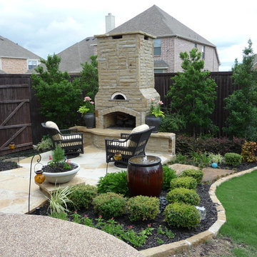 Outdoor Living Space w/ Fireplace