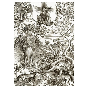 "The Revelation Of St John 10" Digital Paper Print by Albrecht Durer, 18"x24"