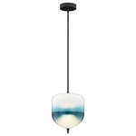 Vaxcel - Vaxcel P0320 Somerset 2-Light Mini Pendant in Contemporary and Orb Style 18 Inch - Beautiful white milk glass blends into a central bSomerset 2-Light Min Oil Rubbed Bronze an *UL Approved: YES Energy Star Qualified: n/a ADA Certified: YES  *Number of Lights: 2-*Wattage:10w LED bulb(s) *Bulb Included:Yes *Bulb Type:Integrated LED *Finish Type:Oil Rubbed Bronze