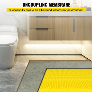 VEVOR Uncoupling Membrane Tile Membrane Underlayment 3 x 105 ft 347 sq.ft Floor