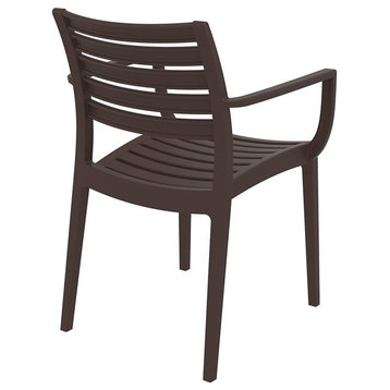 Compamia Artemis Outdoor Dining Armchairs - Set of 2, Brown