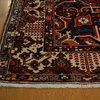Old Red Persian Bakhtiari 100% Wool, Hand-Knotted Oriental Rug