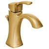 Moen 6903 Voss Single Handle 1 Hole Bathroom Faucet - Valve - Brushed Gold
