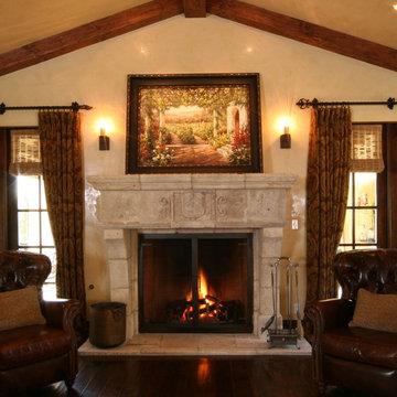Antique Stone Fireplace Mantels