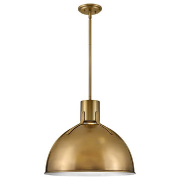 6.5W 1 LED Medium Pendant in Industrial-Scandinavian Style - 20 Inches Wide by