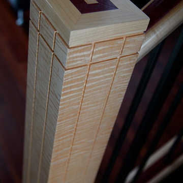 Curly Maple with Purple Heart Inlay