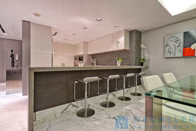 Inspiration for a modern kitchen remodel in Miami