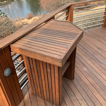 Ipe Deck Restoration Project (detail w/serving table)